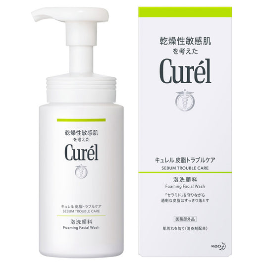 Curel Sebum Trouble Care Foaming Face Wash, 150ml