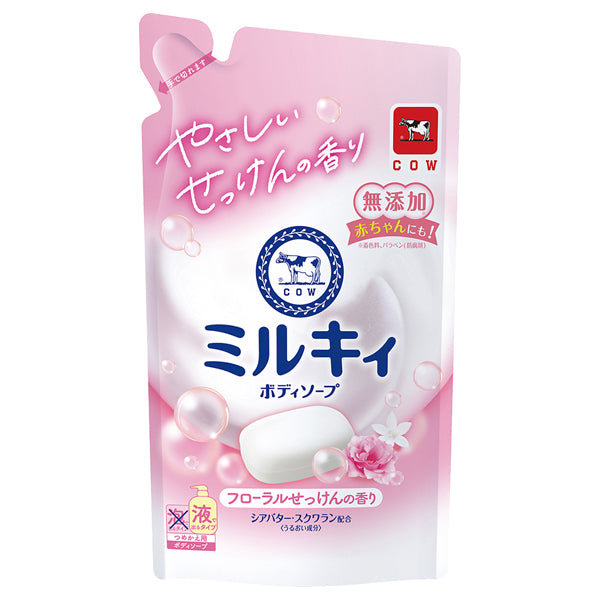 Milky COW Milky Body Soap Refill (Floral), 360ml