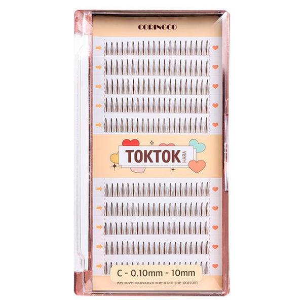 TOKTOKHARA FILTER EYELASHES, Brown, 10mm, 200pcs