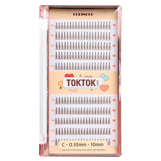 TOKTOKHARA FILTER EYELASHES, Brown, 10mm, 200pcs