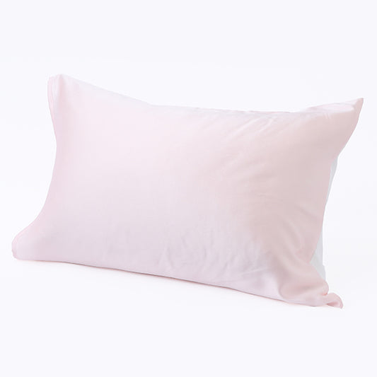 Mamora-Kishi Silk Pillowcase Ribbon Type (Pink), 65x50cm