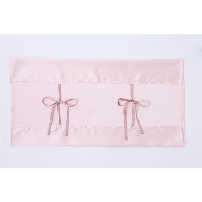 Mamora-Kishi Silk Pillowcase Ribbon Type (Pink), 65x50cm