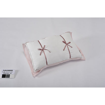 Mamora-Kishi Silk Pillowcase Ribbon Type (Pink), 65x50cm