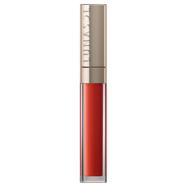 LUNASOL Lip Glow Flash, EX02 Scarlet Coat, 6.3g