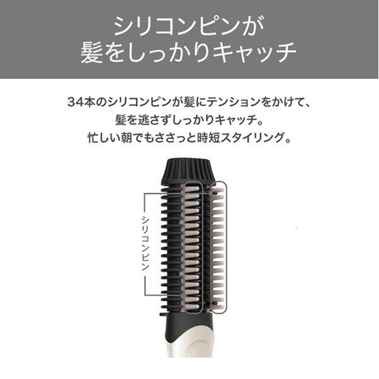 TESCOM Negative Ion Compact Brush Iron TB460A-W (White)