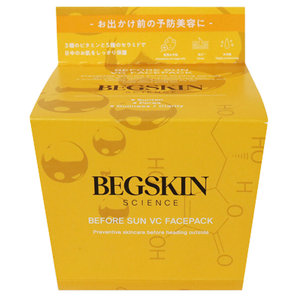 BEGSKIN SCIENCE BEFORE SUN VC FACEPACK, 22 sheets