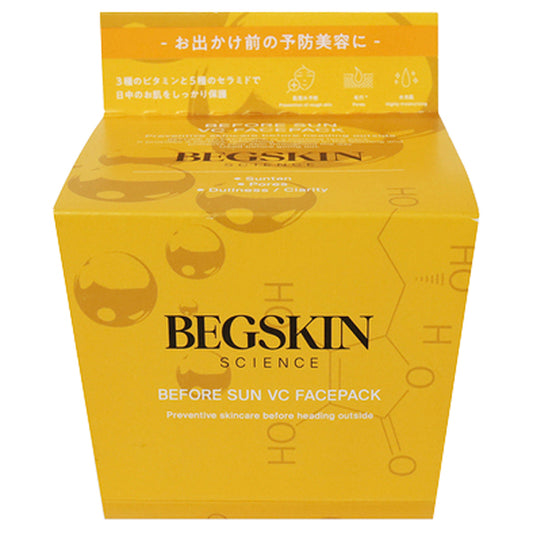 BEGSKIN SCIENCE BEFORE SUN VC FACEPACK, 22 sheets