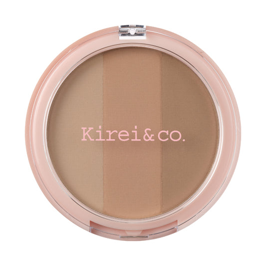 Kirei＆co. 3-Color Shading Palette (Cool Color), 10g