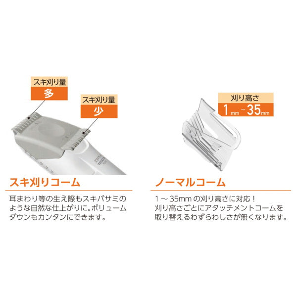 TESCOM Hair Cutter TC317 W (White)