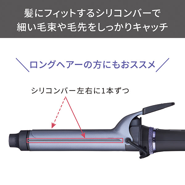 TESCOM Professional Protect Ion Curl Iron NIM332A-K (Black, 32mm)
