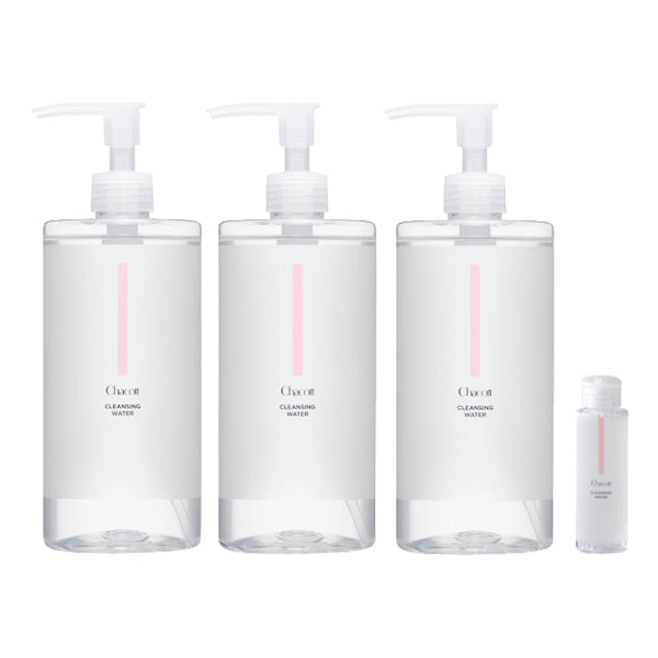 Chacott COSMETICS Cleansing Water Special Set, 500ml x3 + 100ml