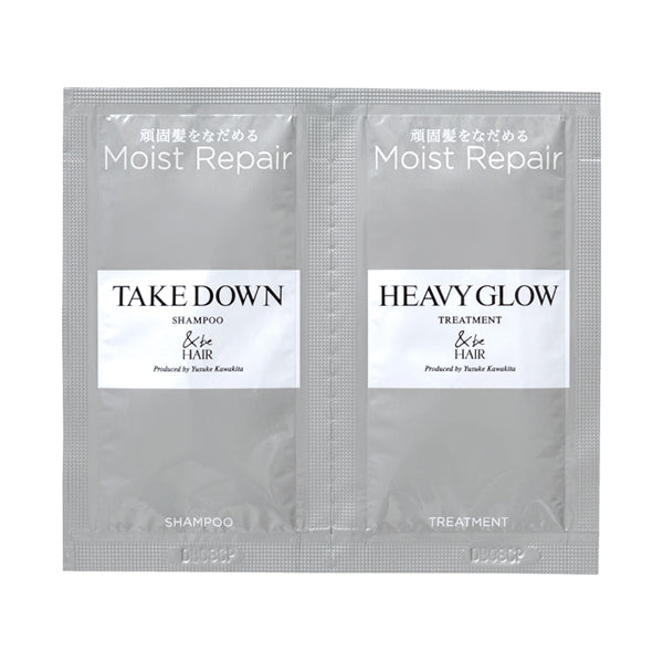 &be Take Down Shampoo & Heavy Glow Treatment Trial Sachet, 10ml + 10g