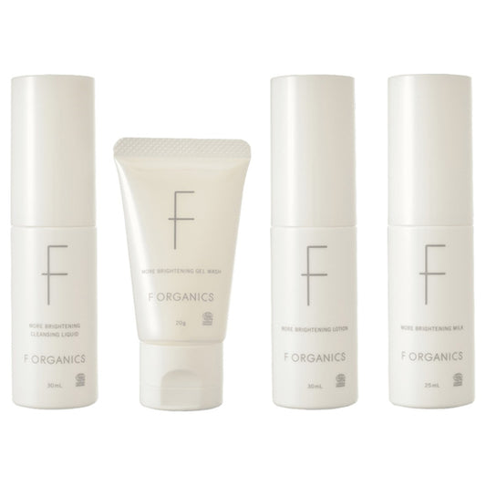 F Organics More Brightening Starter Kit, 30ml + 20g + 30ml + 25ml