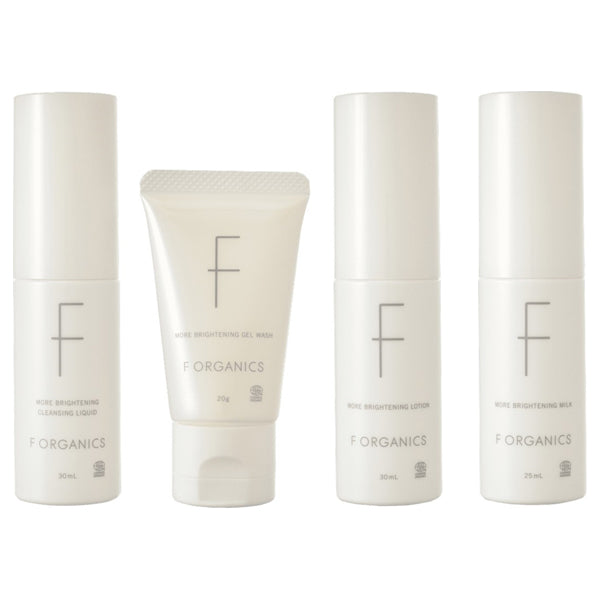 F Organics More Brightening Starter Kit, 30ml + 20g + 30ml + 25ml