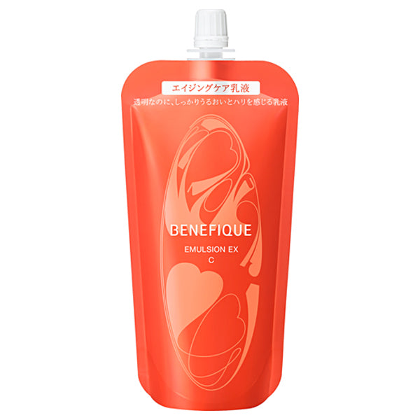 BENEFIQUE Emulsion EX C, Refill, 130ml, Transparent yet deeply moisturizing and firming