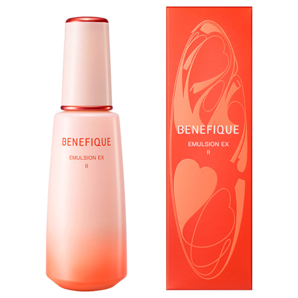 BENEFIQUE Emulsion EX II, 150ml, Moisture and firmness that feels like your palm is tightly pressed against your skin