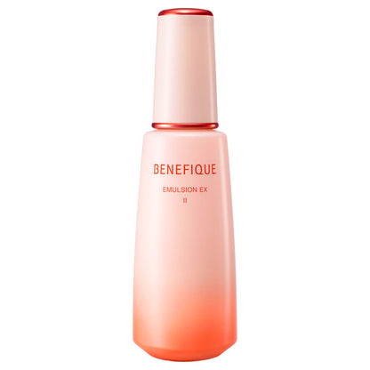 BENEFIQUE Emulsion EX II, 150ml, Moisture and firmness that feels like your palm is tightly pressed against your skin