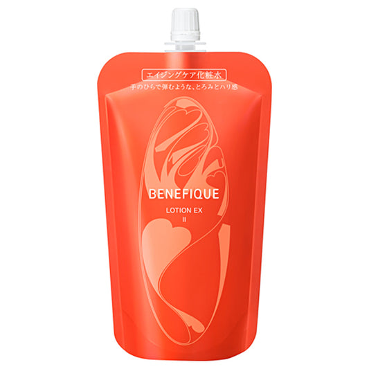 BENEFIQUE Lotion EX II, Refill, 180ml, Bouncy in the palm of your hand, with a thick and firm texture