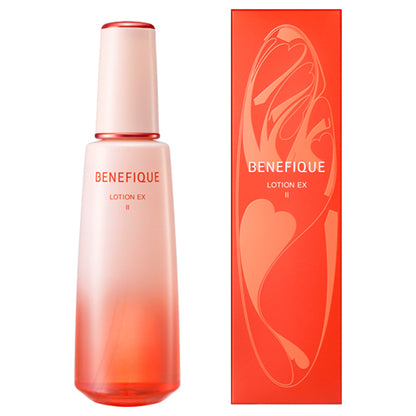BENEFIQUE Lotion EX II, 200ml, Bouncy in the palm of your hand, with a thick, firm texture