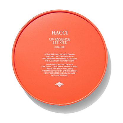 HACCI Moist Lip Essence BEE KISS, Orange, 9g, Honey Sweet Scent