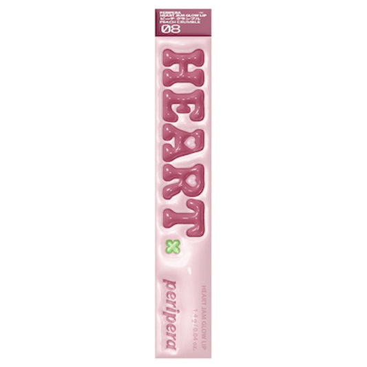 PERIPERA Heart Jam Glow Lip, 08 Peach Crumble, 1.4g