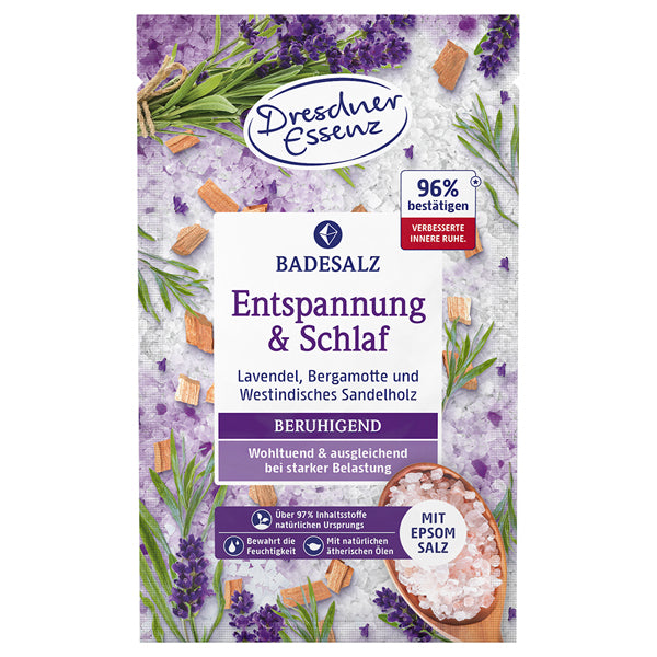 DRESDNER ESSENZ Epsom Salt Bath Salt Lavender & Bergamot, 60g