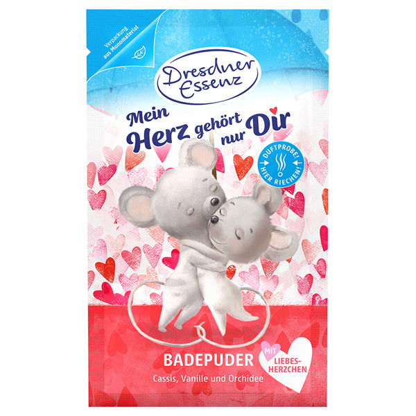 DRESDNER ESSENZ Bath Powder Love Love Love, 60g