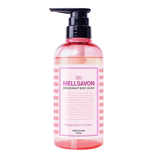 Mellsavon Deodorant Body Wash (Fresh Fruity Floral), 477g