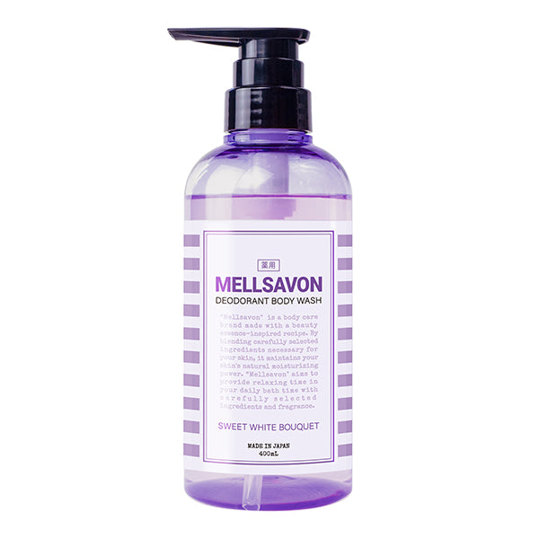 Mellsavon Deodorant Body Wash (Sweet White Bouquet), 477g