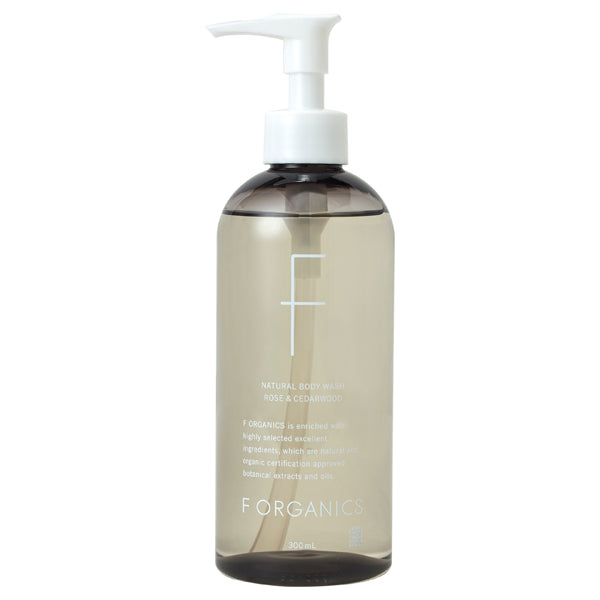 F ORGANICS Natural Body Wash N, 300ml (Rose & Cedarwood)