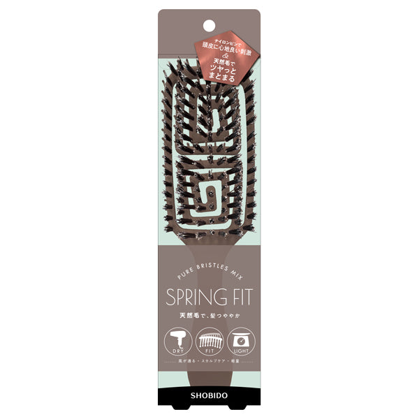 SHOBIDO Spring Fit Brush Natural Bristle Mix