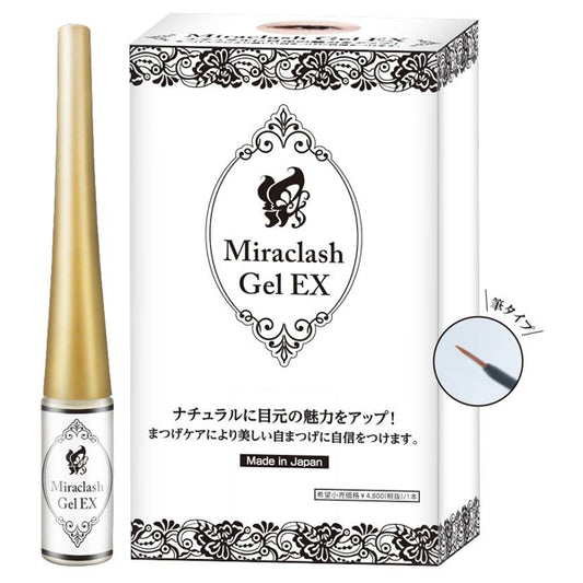 Miracrush Gel EX, 3ml, Brush type that can be applied all the way to the roots