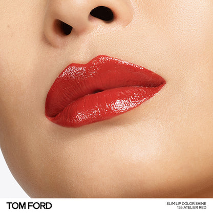 Tom Ford Beauty Slim Lip Color Shine, 155 Atelier Red, 0.9g