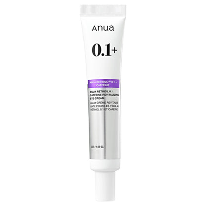 Anua RETINOL 0.1 CAFFEINE REVITALIZING EYE CREAM, 30g, Moist