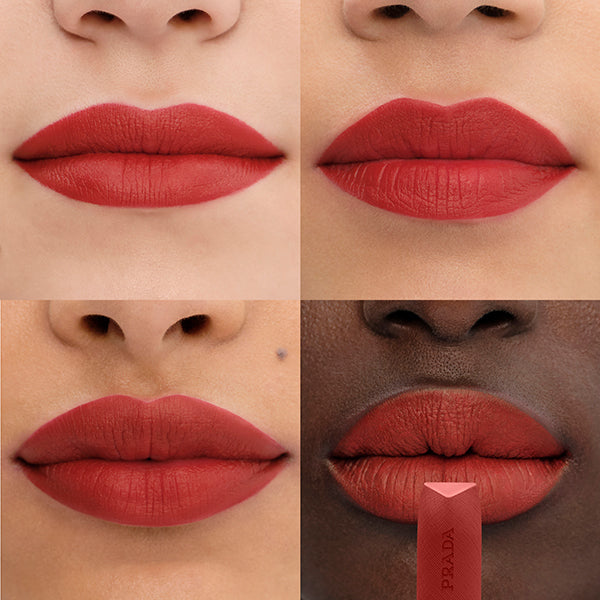 Prada Beauty Monochrome Weightless Lip Color Matte Leather (R27 Rubino)