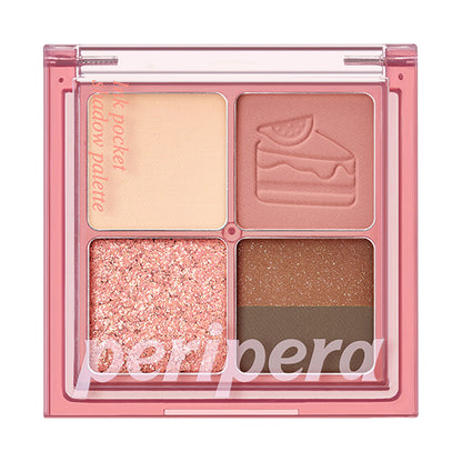 PERIPERA Ink Pocket Shadow Palette, 05 When the scent of fig spreads, 1.6gx3, 1.3gx1