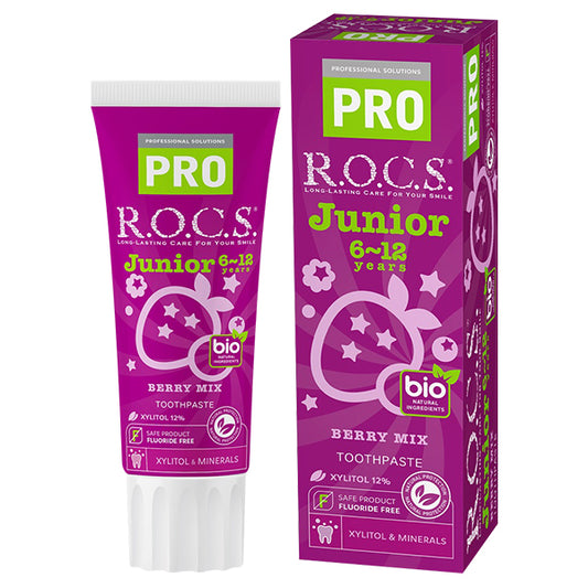 R.O.C.S. PRO Junior Toothpaste (Berry Mix), 74g