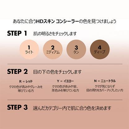 MAKE UP FOREVER HD Skin Concealer, 2.5(N) Dessert, 5ml