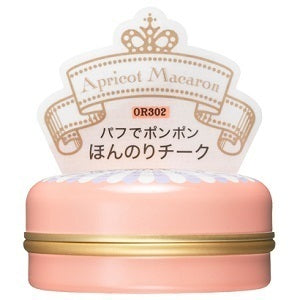 MAJOLICA MAJORCA Puff de Cheek, OR302 (Apricot Macaron), 7g