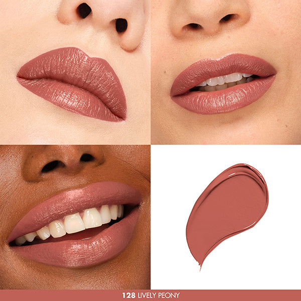 MAKE UP FOREVER Rouge Artist Forever Lipstick Satin, 128 Lively Peony, 2.4g