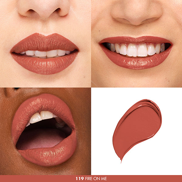 MAKE UP FOREVER Rouge Artist Forever Lipstick Satin, 119 Fire on Me, 2.4g