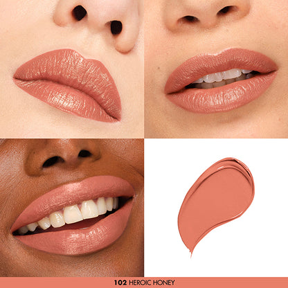 MAKE UP FOREVER Rouge Artist Forever Lipstick Satin, 102 Heroic Honey, 2.4g