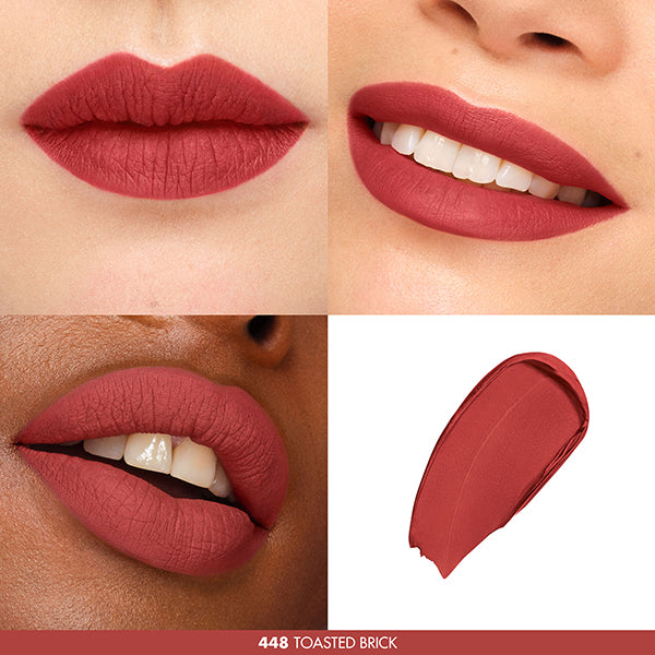 MAKE UP FOREVER Rouge Artist Forever Lipstick Matte, 448 Toasted Brick, 2g