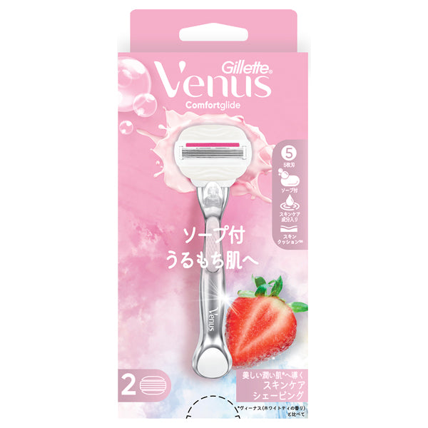 Venus Comfort Glide Strawberry Field Razor
