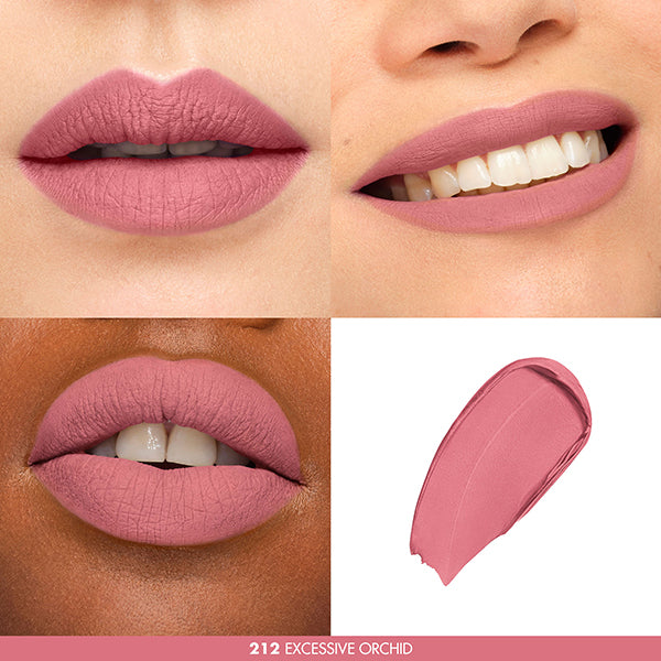 MAKE UP FOREVER Rouge Artist Forever Lipstick Matte, 212 Excessive Orchid, 2g