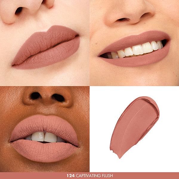 MAKE UP FOREVER Rouge Artist Forever Lipstick Matte, 124 Captivating Flash, 2g