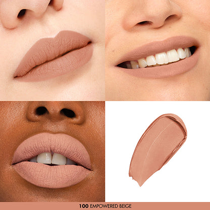 MAKE UP FOREVER Rouge Artist Forever Lipstick Matte, 100 Empowered Beige, 2g