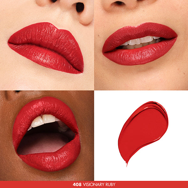 MAKE UP FOREVER Rouge Artist Forever Lipstick Satin, 408 Visionary Ruby, 2.4g