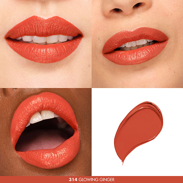 MAKE UP FOREVER Rouge Artist Forever Lipstick Satin, 314 Glowing Ginger, 2.4g