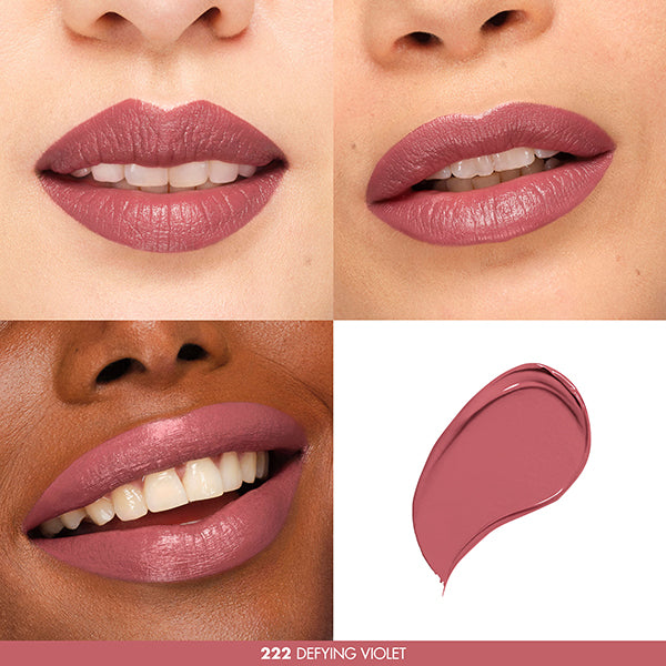 MAKE UP FOREVER Rouge Artist Forever Lipstick Satin, 222 Defying Violet, 2.4g